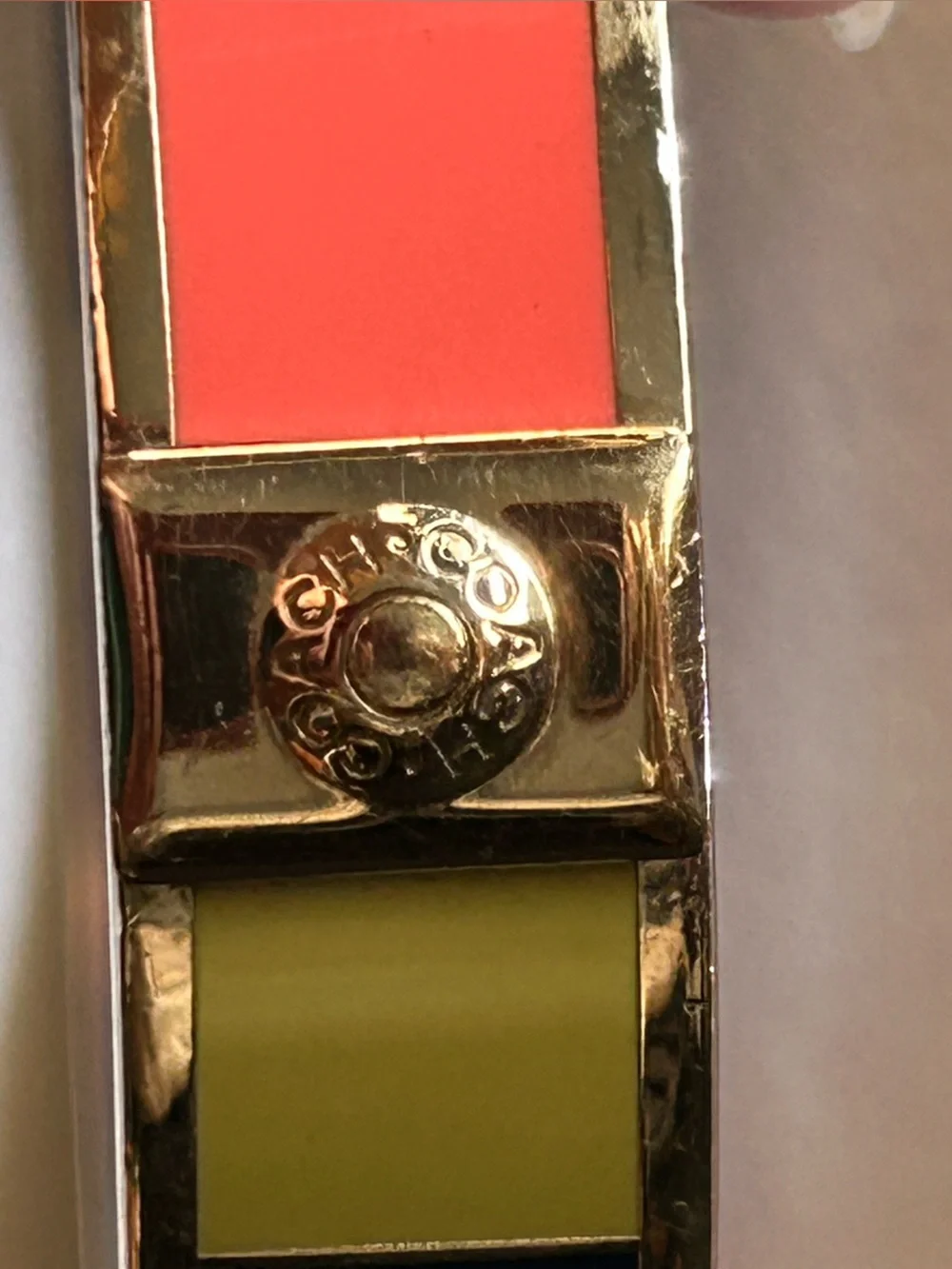 COACH 65th ANNIVERSARY Signature Striped Enamel Bangle Bracelet -EUC- - Picture 14 of 16